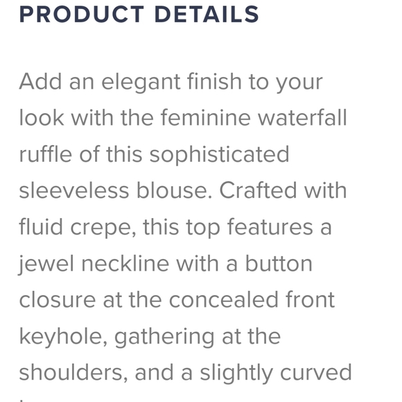 NWT Brooks Brothers Ruffled crepe blouse in buttercup yellow size 6 - Picture 13 of 17